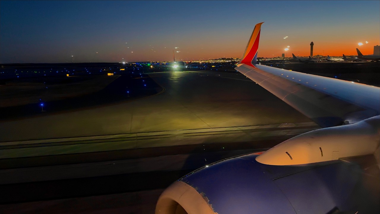 [4K] – Striking Denver Dusk Takeoff – Southwest Airlines – Boeing 737-800 – DEN – N8656B – SCS 1529