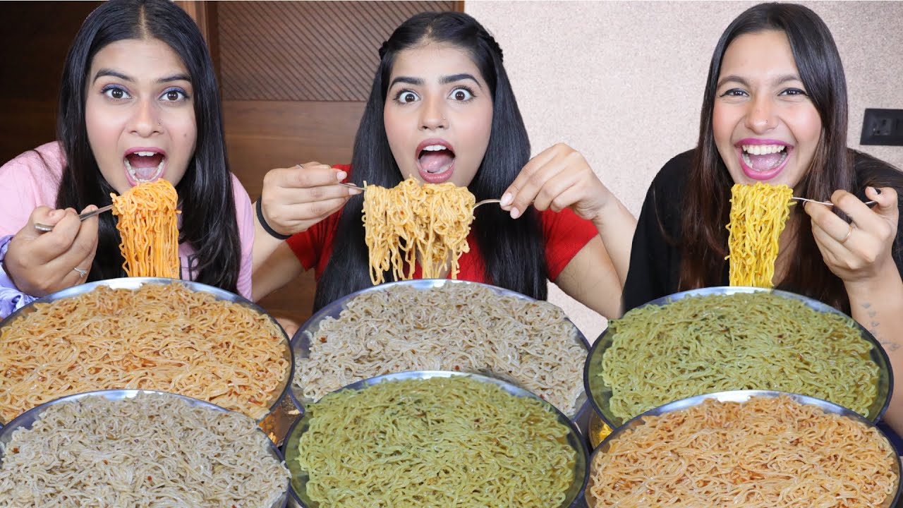 Spicy🔥 Garlic Maggi, Manchurian Spicy🔥 Maggi, Masala Spicy🔥 Maggi Eating Challenge | Maggi Challenge