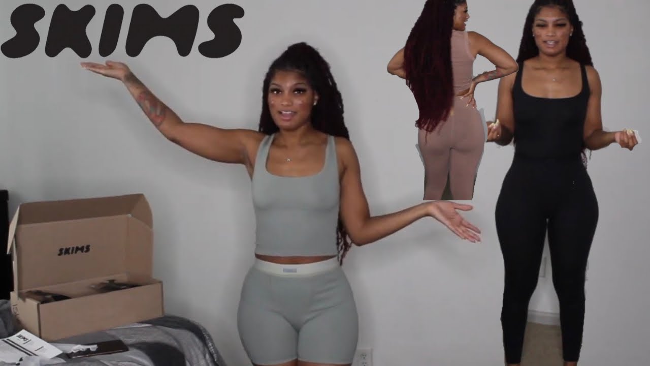 SKIMS HONEST TRY-ON HAUL + REVIEW + FIRST IMPRESSION | WHAT IS THE HYPE ABOUT ?!