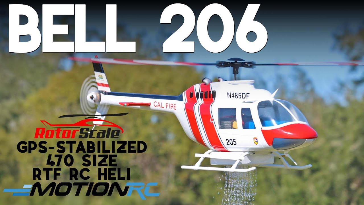 RotorScale Bell 206 Super Scale 470 Size GPS Stabilized Helicopter | Motion RC
