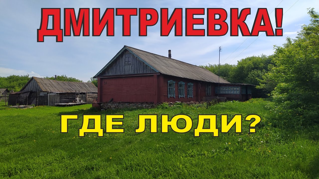Глухая деревня Дмитриевка. Тамбовская область. Никого нет