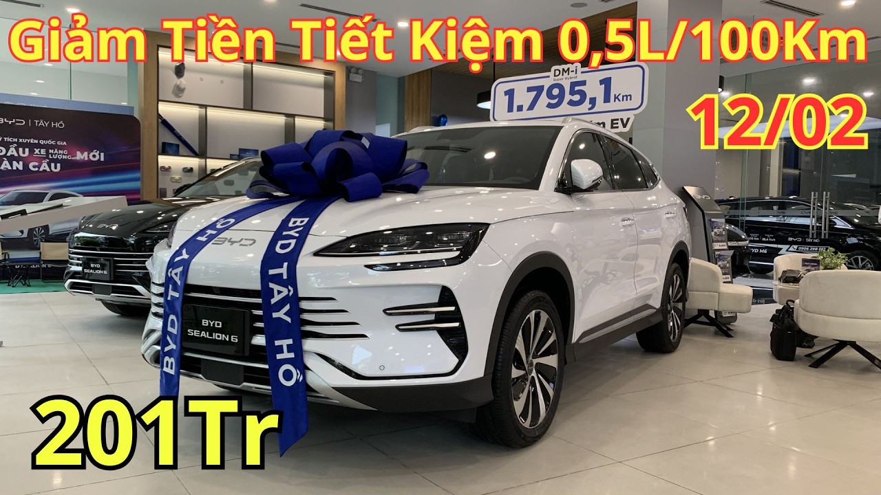 ✅Giá Khuyến Mại BYD Sealion 6 Giữa Tháng 2. Giảm Thêm Tiền Mặt Tiết Kiệm 0,5L/100Km | Xegiatot24h
