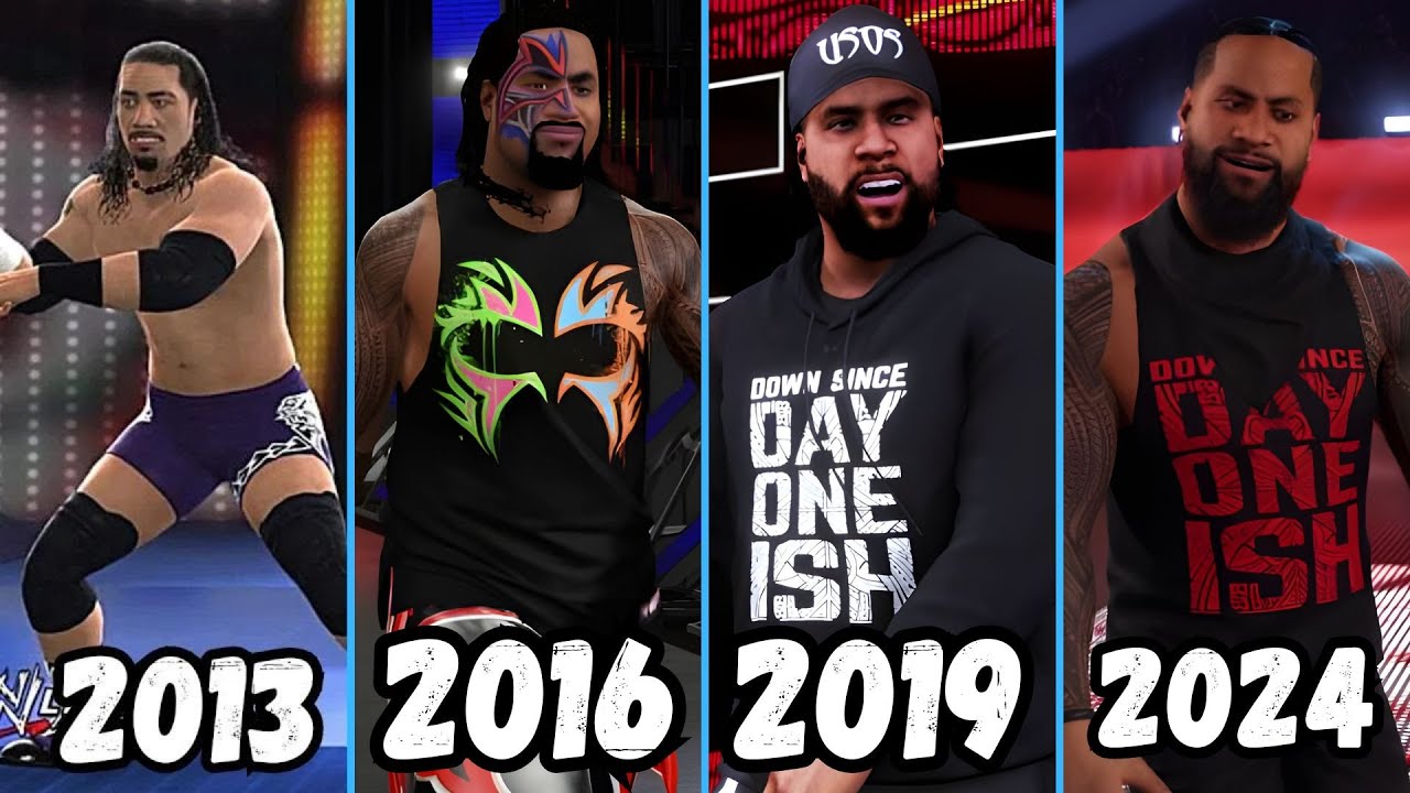 Evolution of Jimmy Uso  Entrance 2013 -2024 - WWE Games