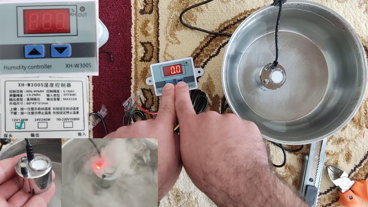 XH-W3005 Humidity Controller Wiring & Calibration Tutorial