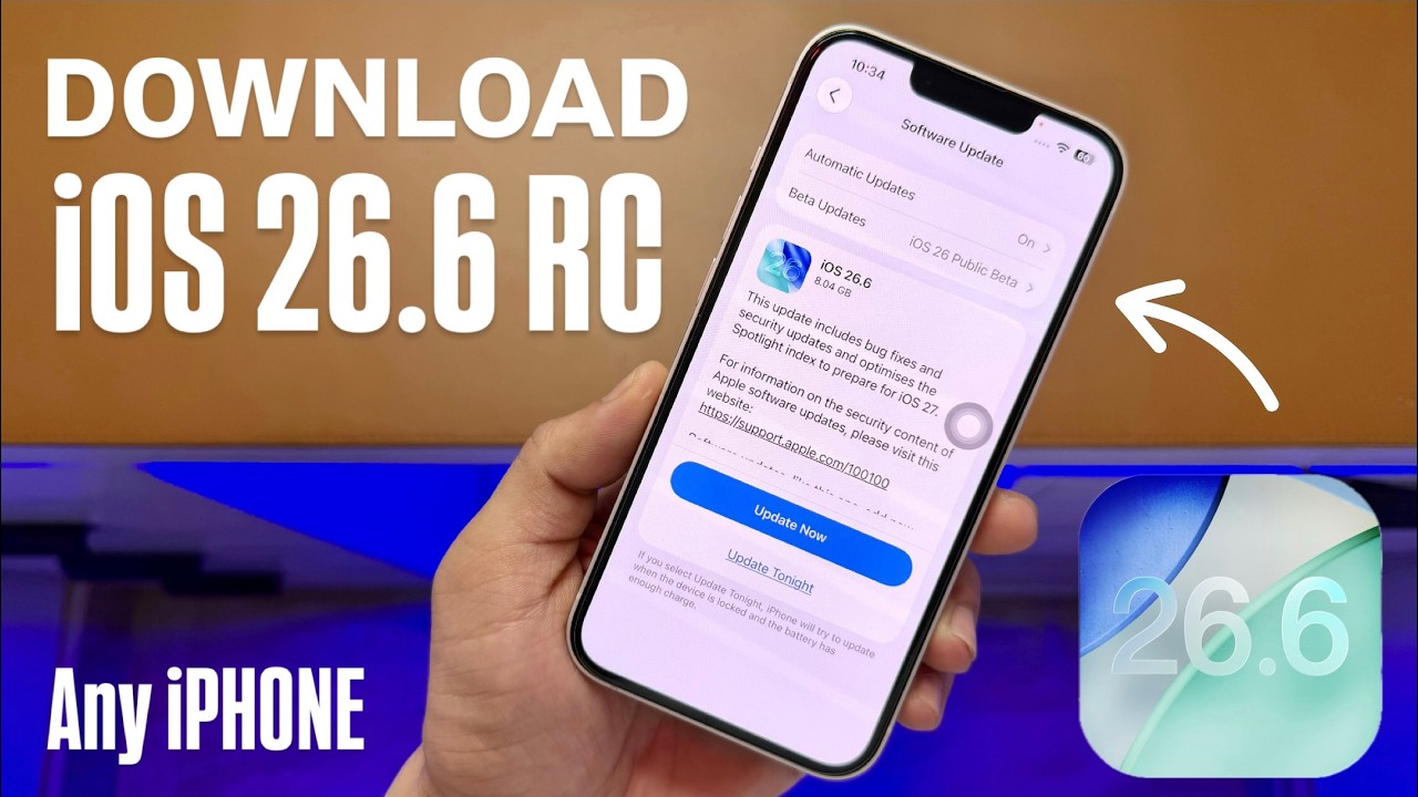 iOS 26.6 RC Update Download - How to install iOS 26.6 RC in any iPhone