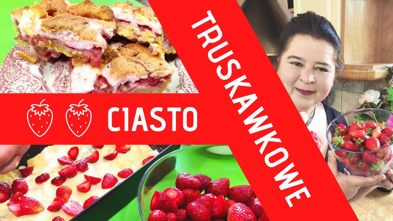 Ciasto truskawkowe z pianką z przepisu sprzed lat