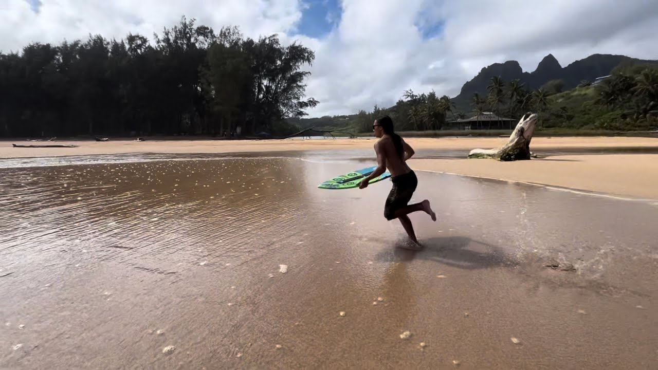 Skimboard sessions in Hawaii