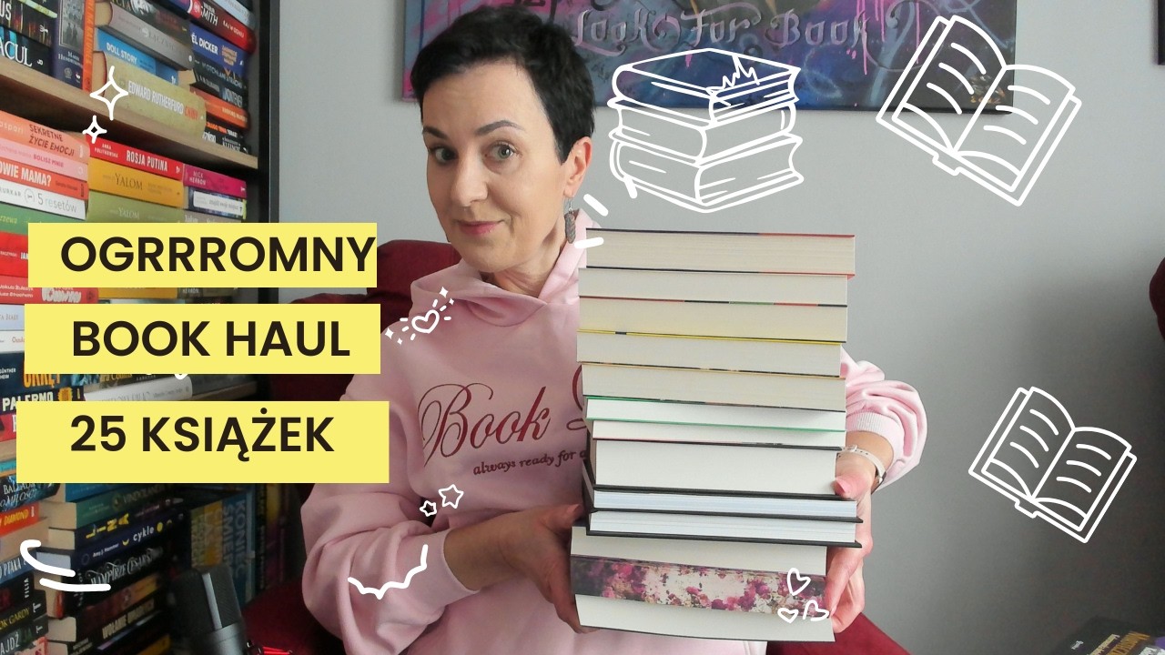 WILEKI BOOK HAUL!!! -Aż 25 nowych książek, różne gatunki #booktube #bookhaul