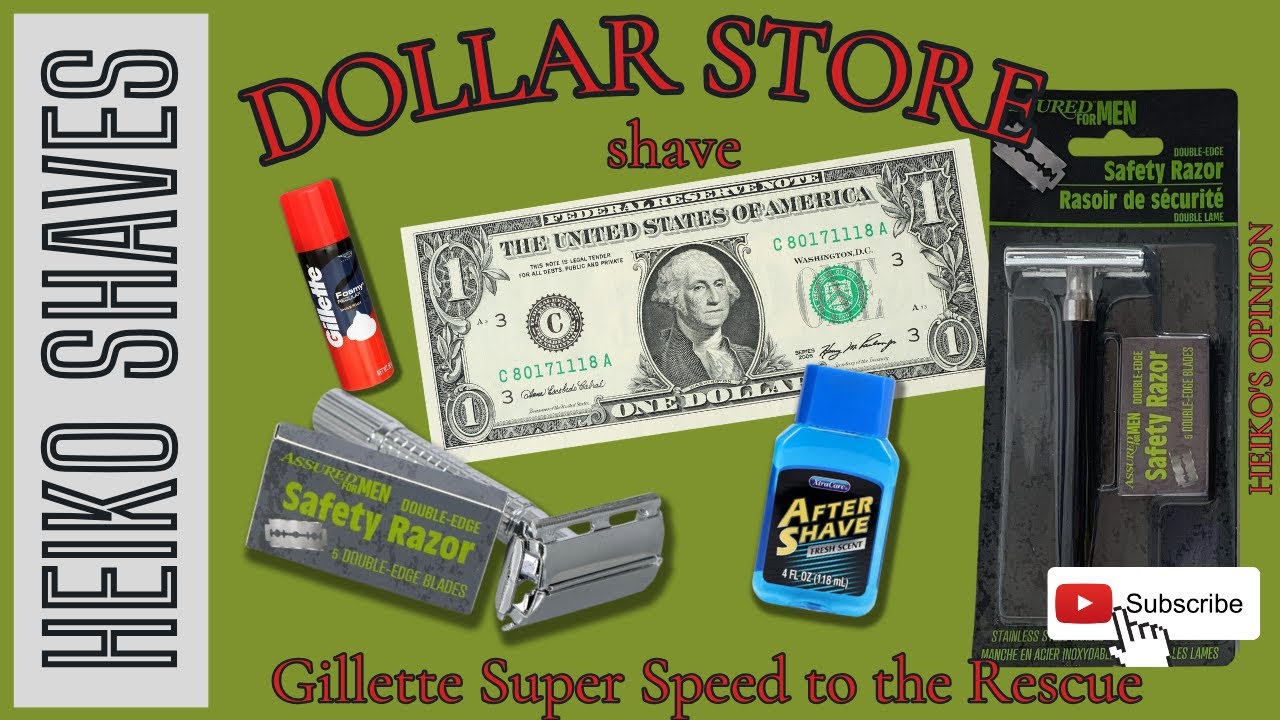 Dollar Store shave  - Vintage Gillette to the Rescue