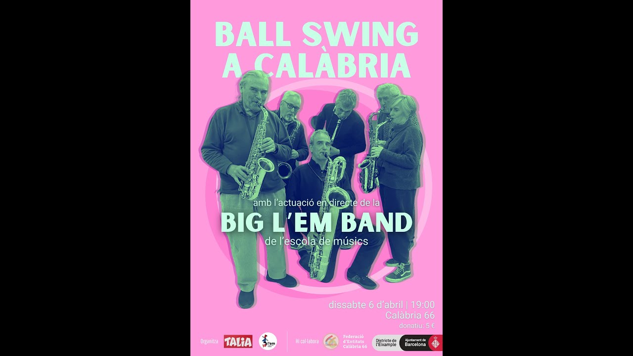 Ballada Swing a Calàbria 66 amb la Big L’EM Band 6 abril 2024