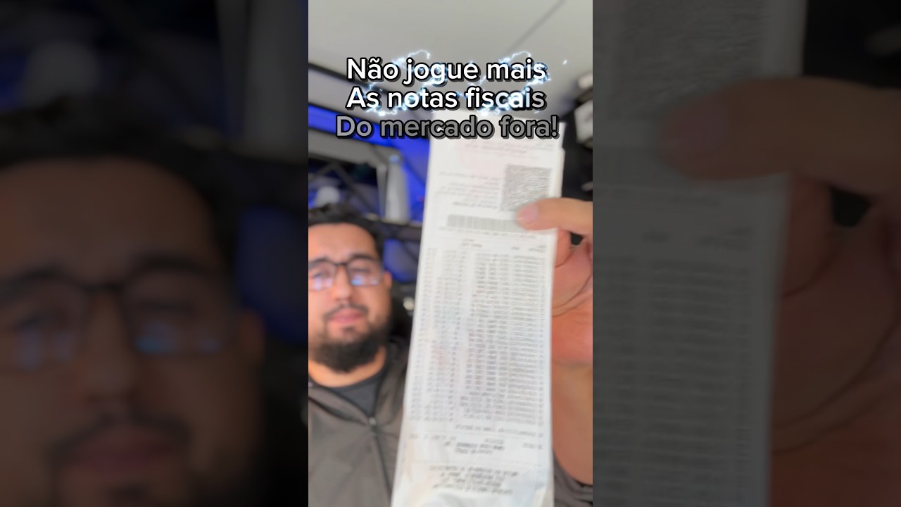 N&atilde;o jogue mais fora as notas fiscais do mercado