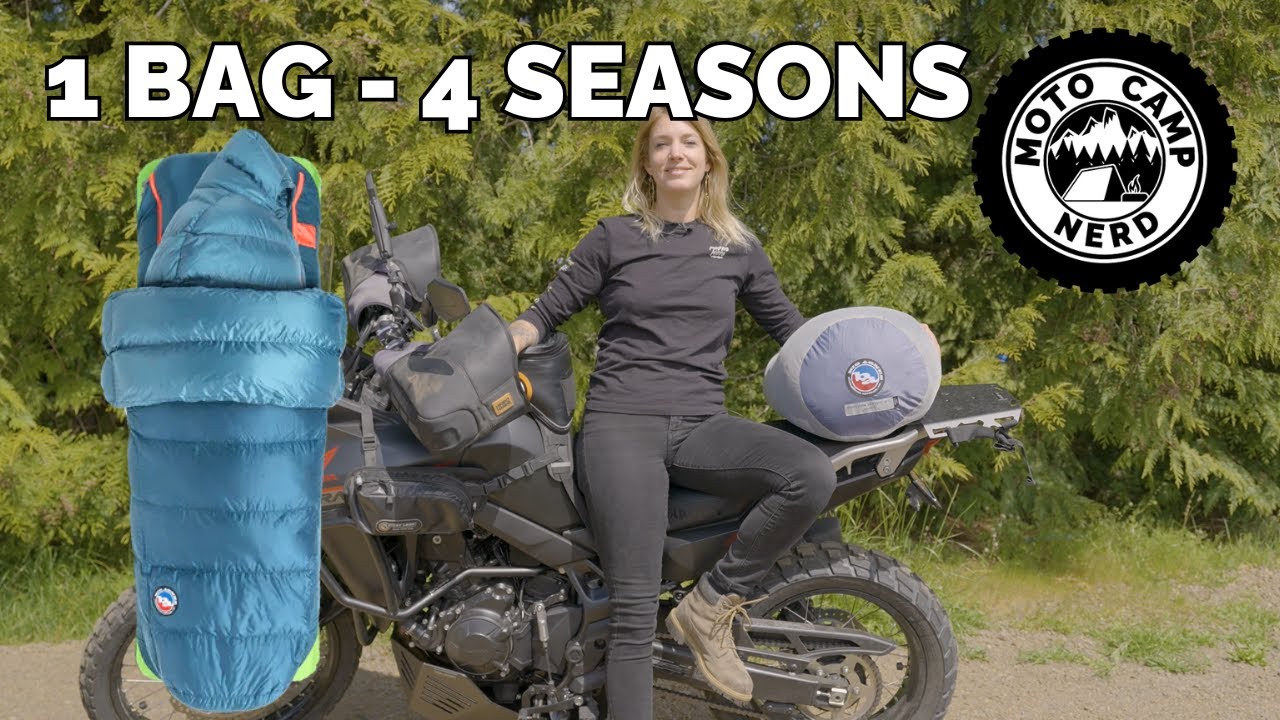 Biwakowanie motocyklowe ze śpiworem Big Agnes 3w1 &ndash; 1 śpiw&oacute;r na 4 pory roku