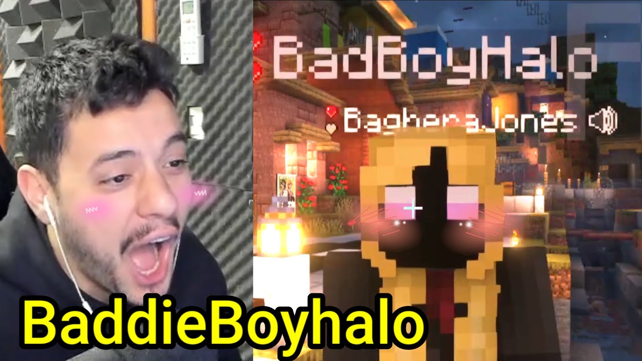 Forever Sees Badboyhalo New Hair cut on QSMP minecraft (he is shocked)