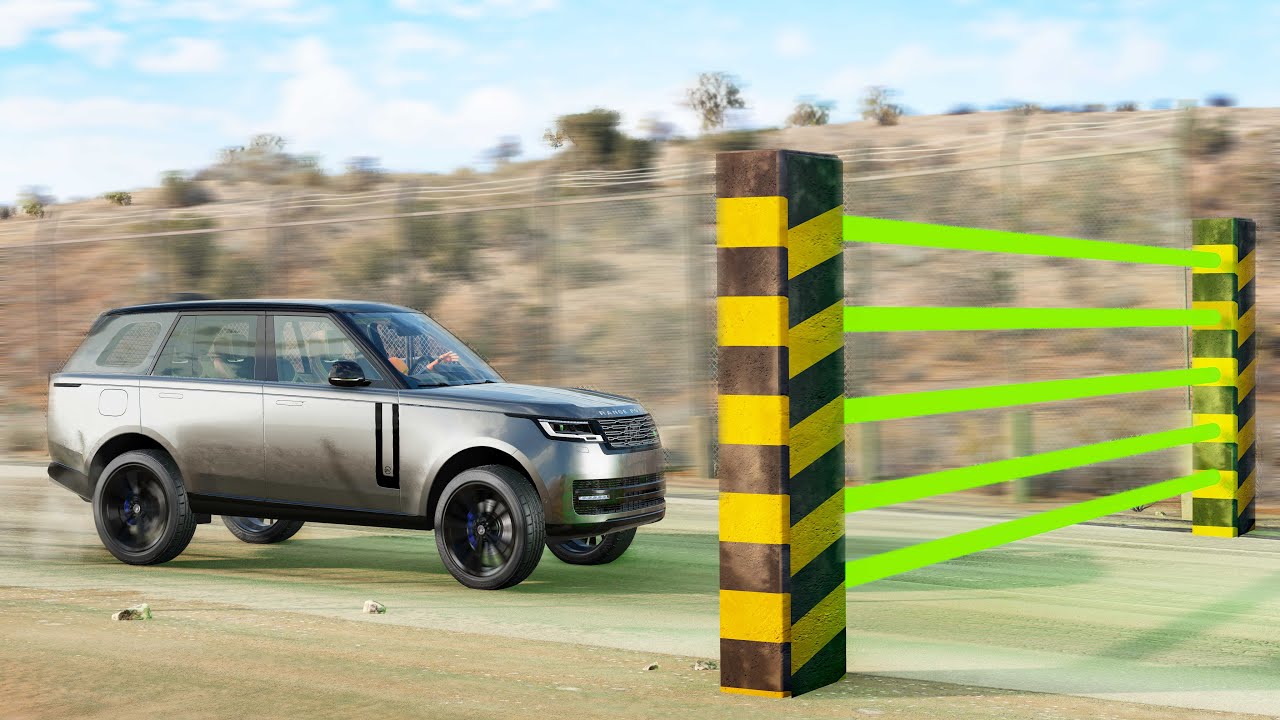 Vehicles vs Laser Trap # - 3 Beamng drive