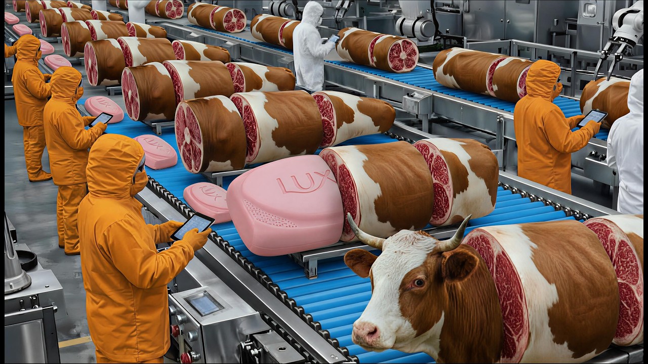 Inside Lux Soap Factory in USA : From Premium Beef Tallow to Million Dollar Industry (FULL PROCESS).