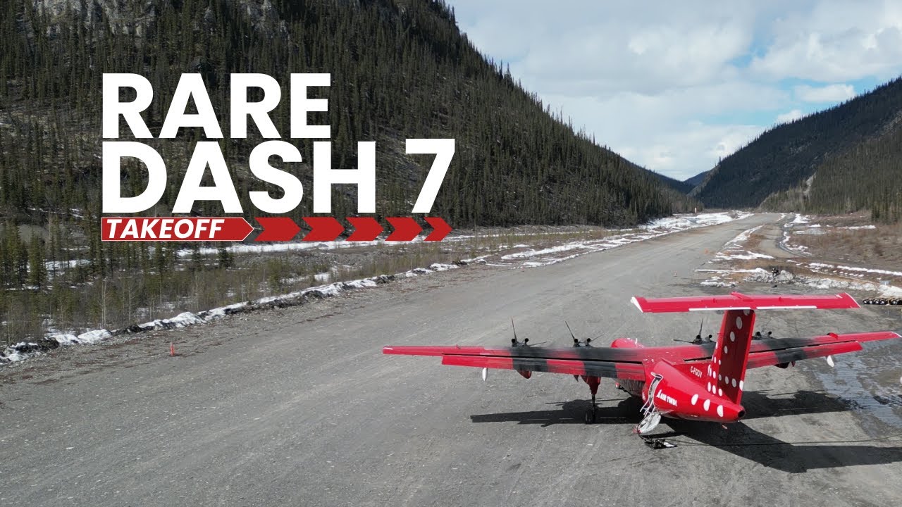 RARE Dash 7 STOL Takeoff on Remote Gravel Runway in Northwest Territories! | Air Tindi | EPIC