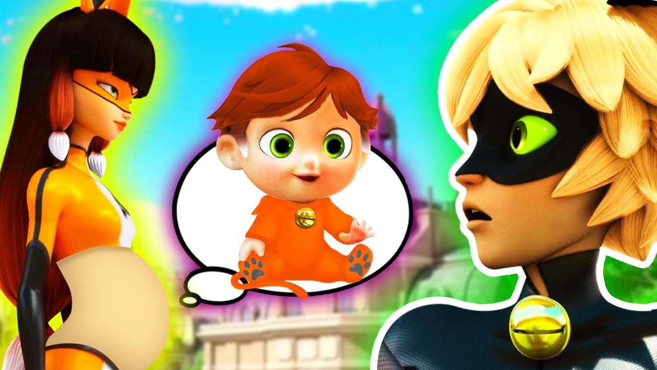 CAT NOIR y VOLPINA tienen un BEBÉ!!  👶🏻¿Cómo reacciona LADYBUG? 🐞 Juguetes Fantásticos
