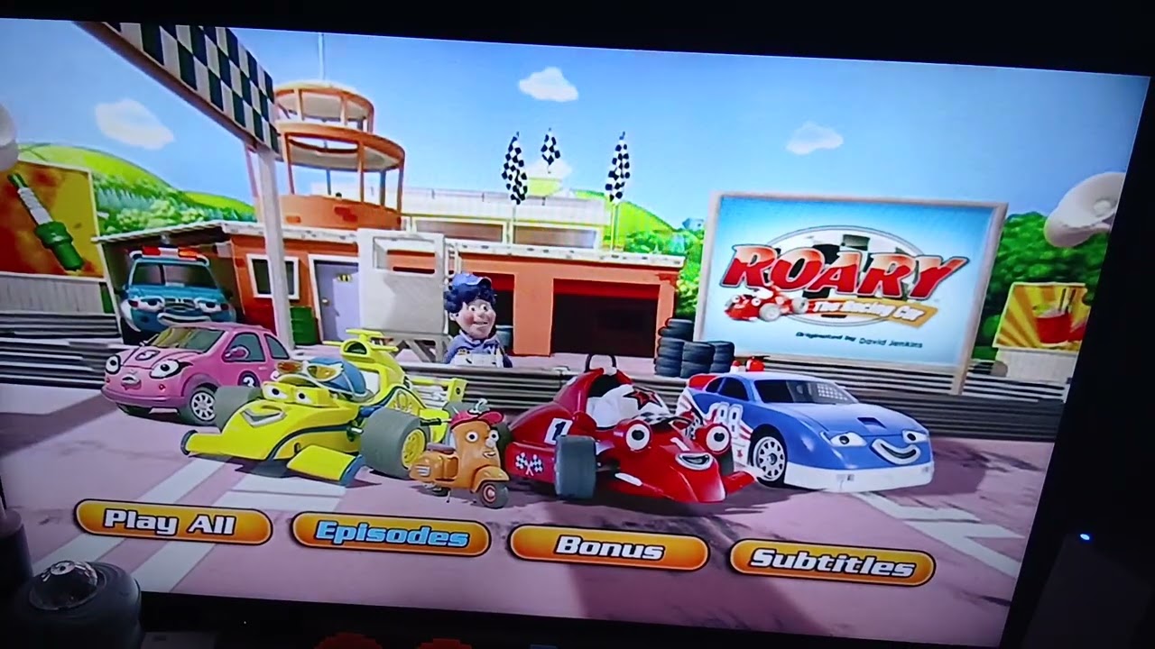 Roary the Racing Car (2006) Roary's First Day DVD Menu Walkthrough