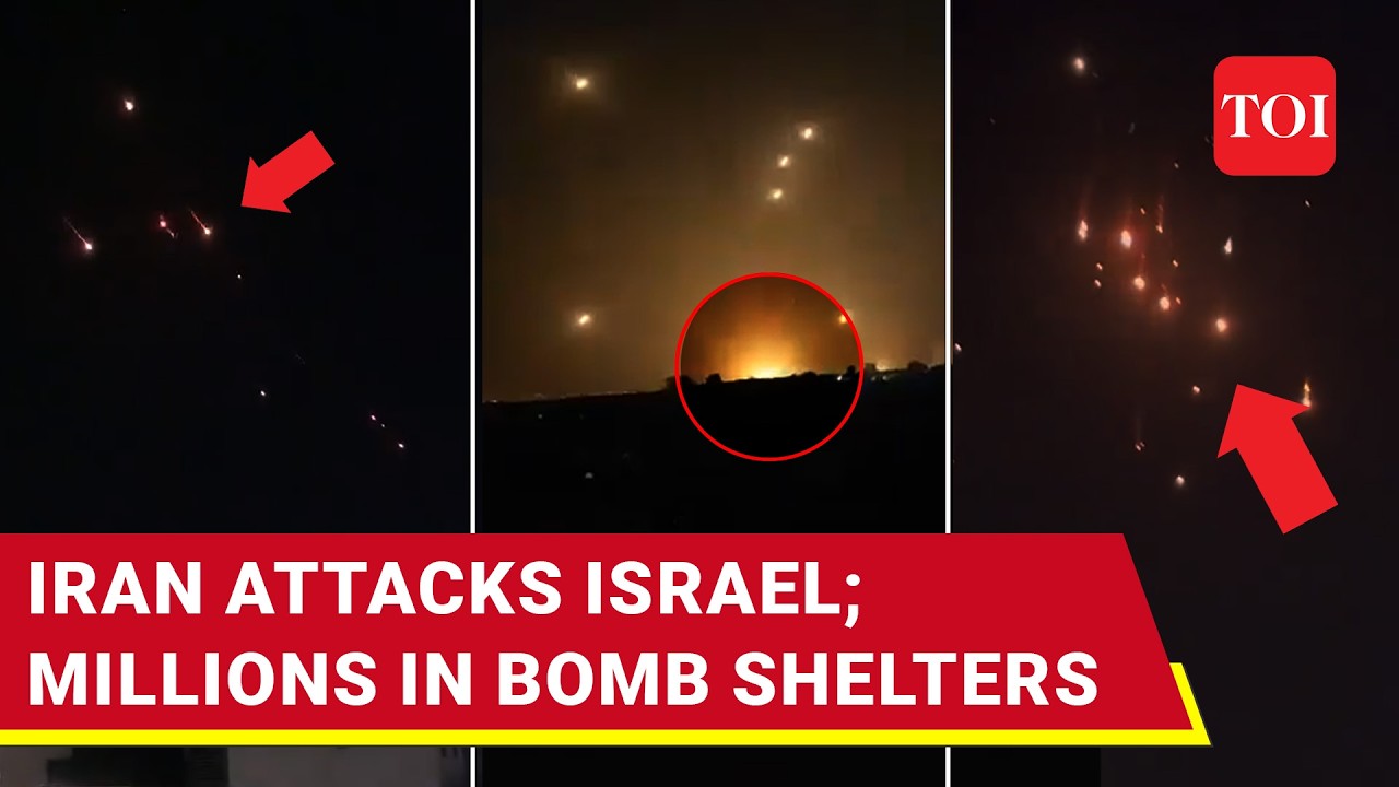 Iranian Ballistic Missiles Smash Iron Dome; Projectiles Rain On Israeli Cities, Jerusalem | Watch