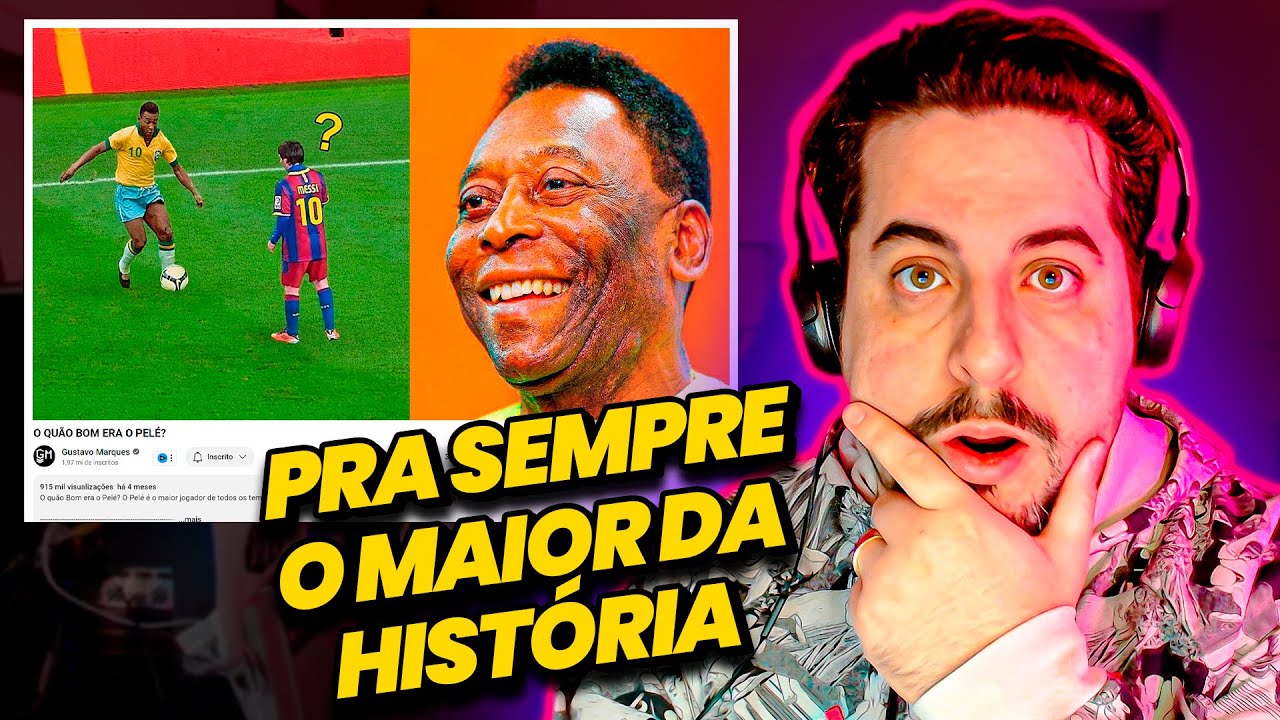 O QUÃO BOM ERA O PELÉ? 👑 REACT