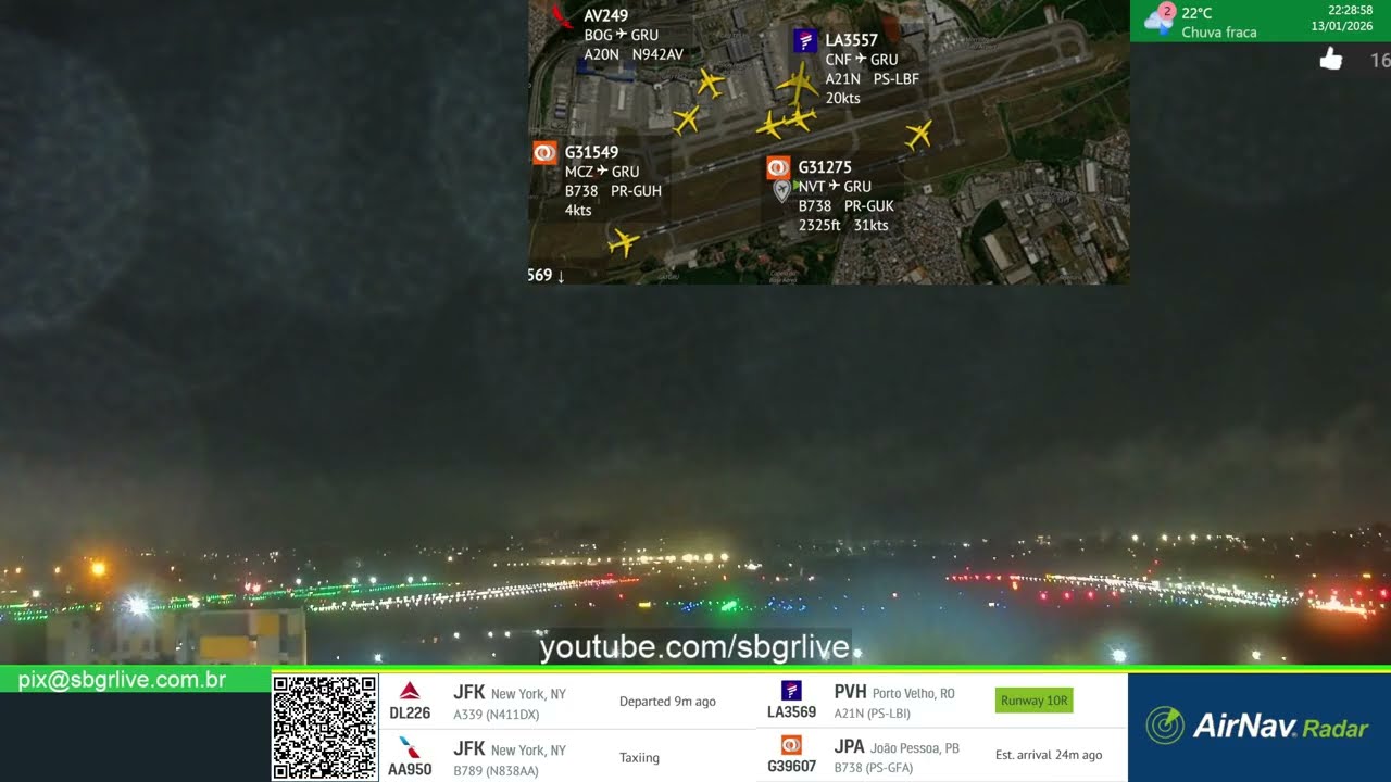 Live transmitida em 13/01/2026 noite