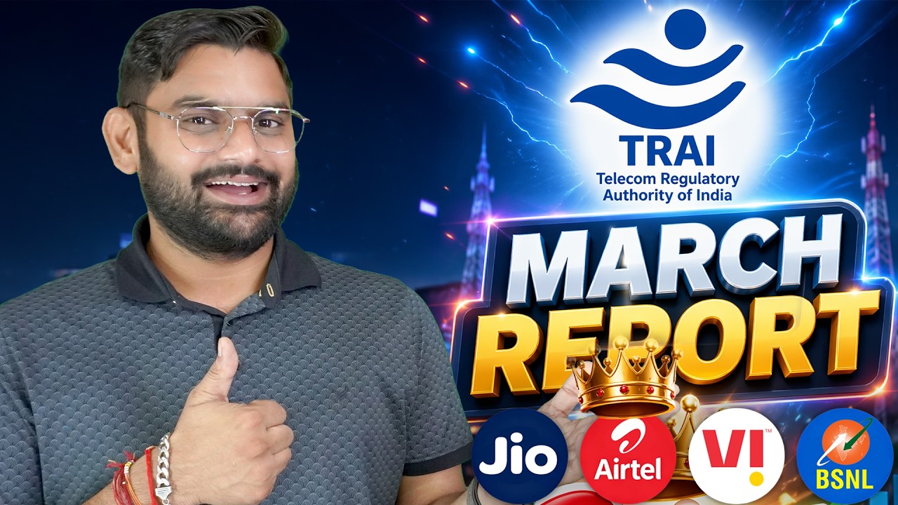 TRAI Report March 2026 🚨 Airtel Becomes KING? Jio vs Airtel Full Data 🔥