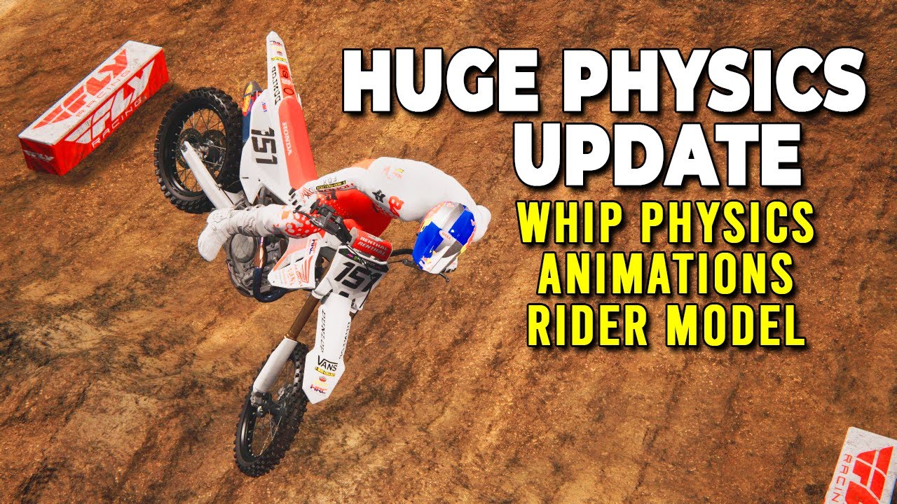 Огромное обновление физики хлыста в Monster Energy Supercross 25