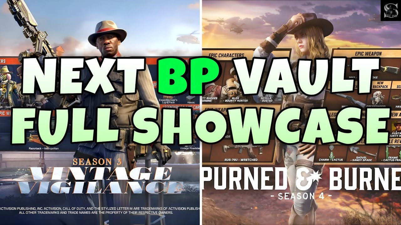 Codm Season 3 Paranoia BP Vault Showcase | Vintage Vigilance BP | Spurned & Burned BP | CODM 