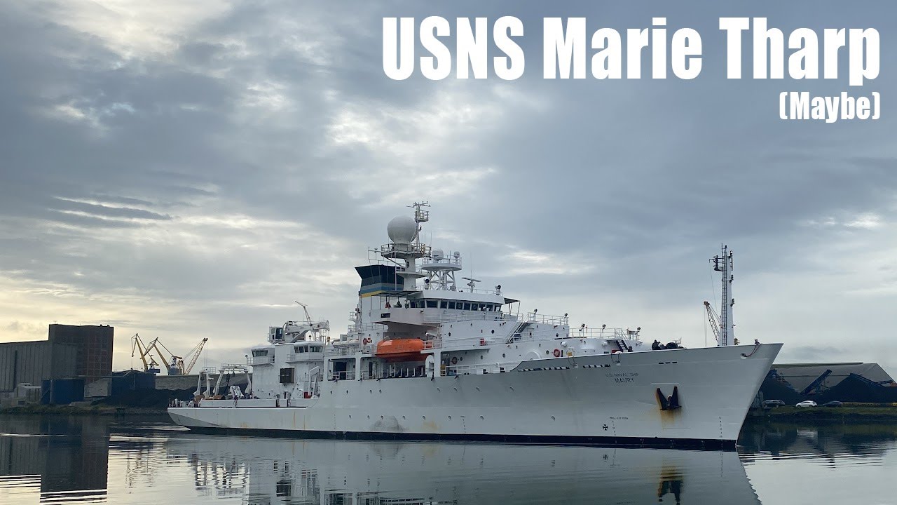USNS Marie Tharp in Belfast Harbour - US Navy Geological Survey Vessel