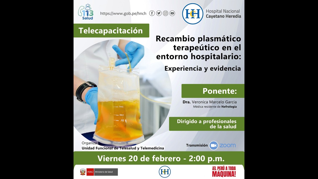 Recambio plasmático terapéutico en el entorno hospitalario: Experiencia y evidencia