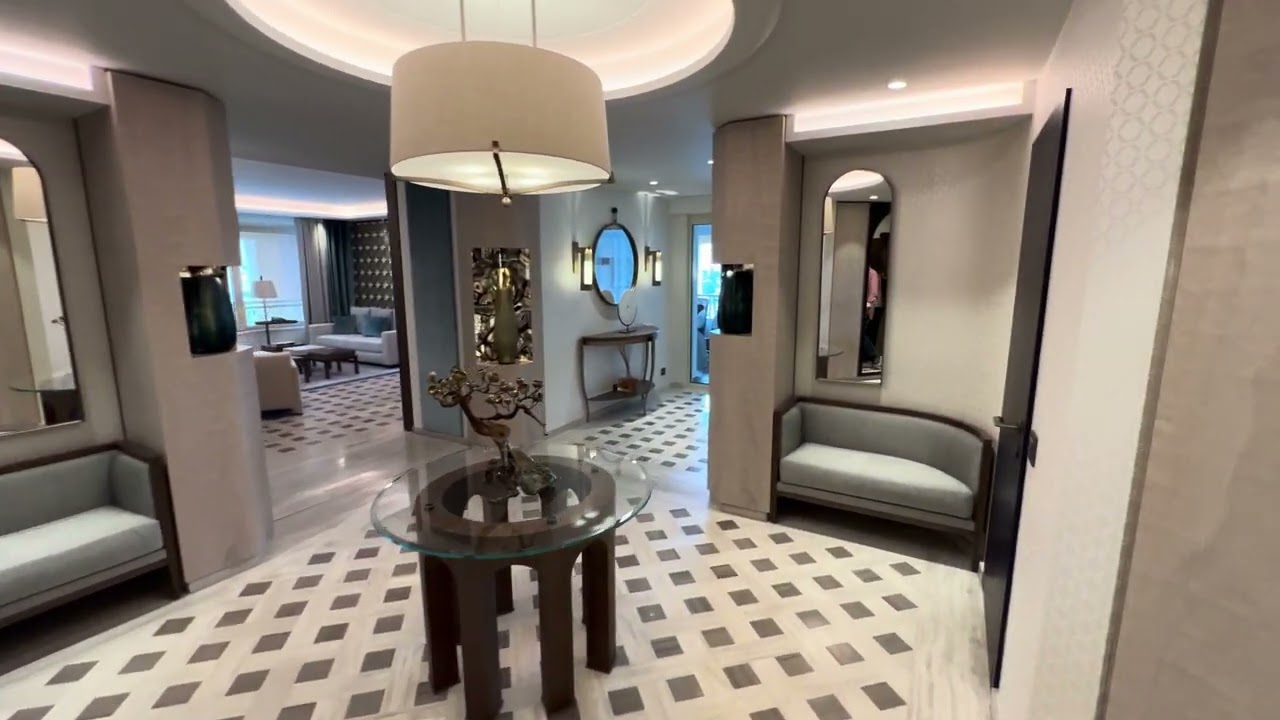 #Monaco Monte-Carlo Bay Hotel & Resort | Diamond Suite Eleven – sea view | arrival | video room tour