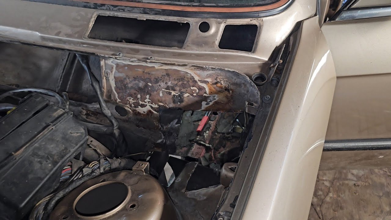 Part 5 - BMW E30 -  Left Chassis Repair Done. Firewall Next