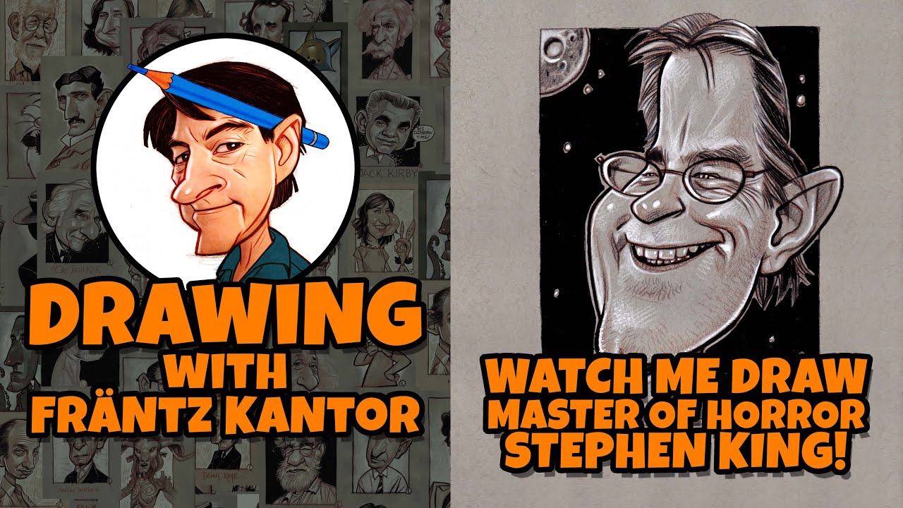 Frantz Kantor Draws Horror Writer Stephen King!