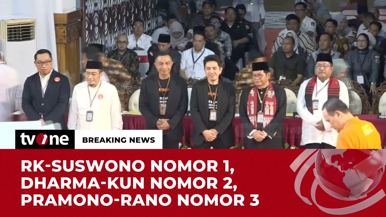 RESMI! Ketiga Cagub-Cawagub Jakarta Mendapatkan Nomor Urut | tvOne