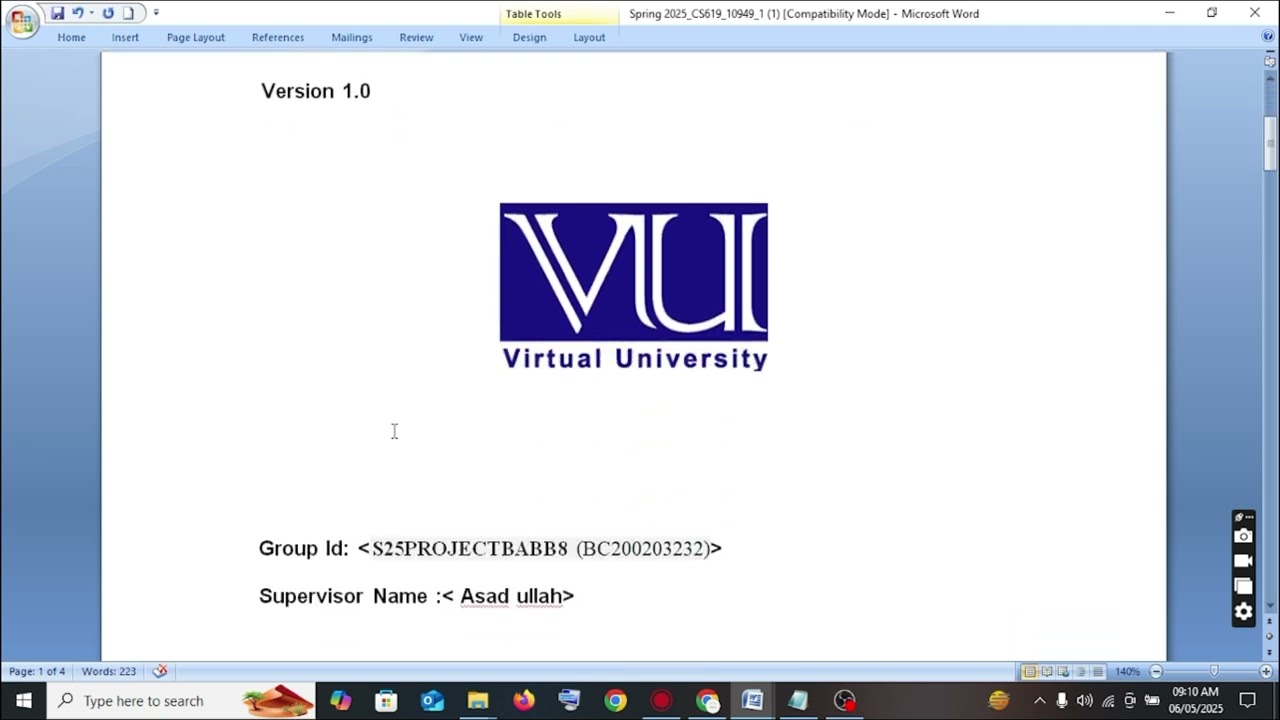 cs619 and cs519 SRS final year project