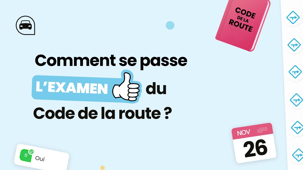 Comment se passe L'EXAMEN DU CODE DE LA ROUTE ? 🤔