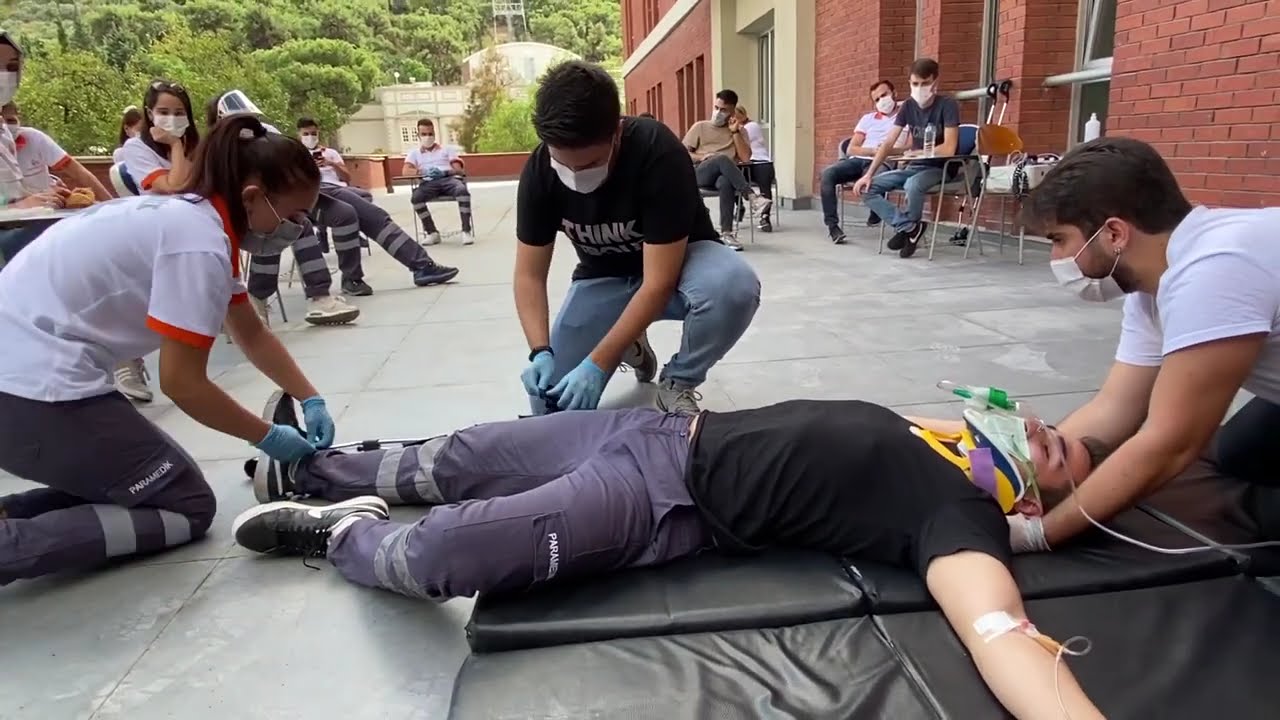 #обучение парамедиков #первая помощь и неотложная помощь #травматологическая шина для бедренной к...