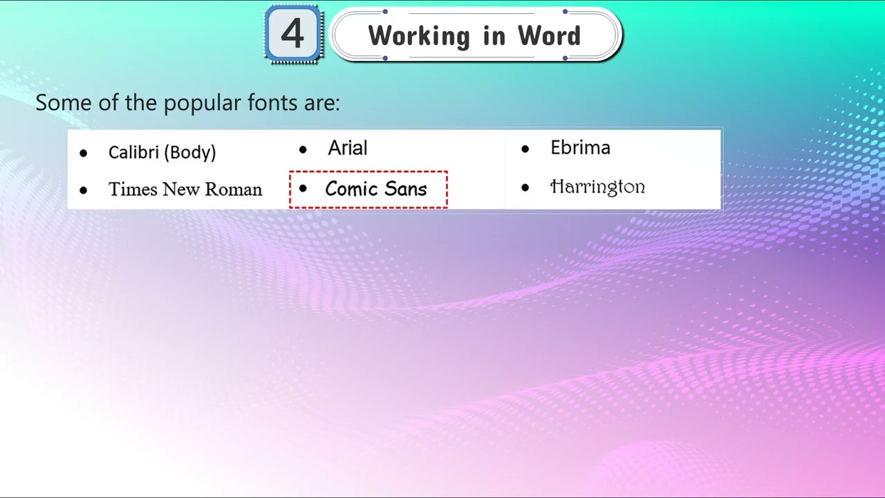 Ch 4 | Bright Shine | Computer | Class 03 | Working in Word  | For children