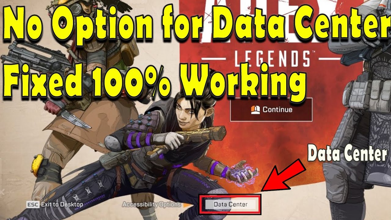 No Option For Data Center on Apex gaming Fixed in order to change server