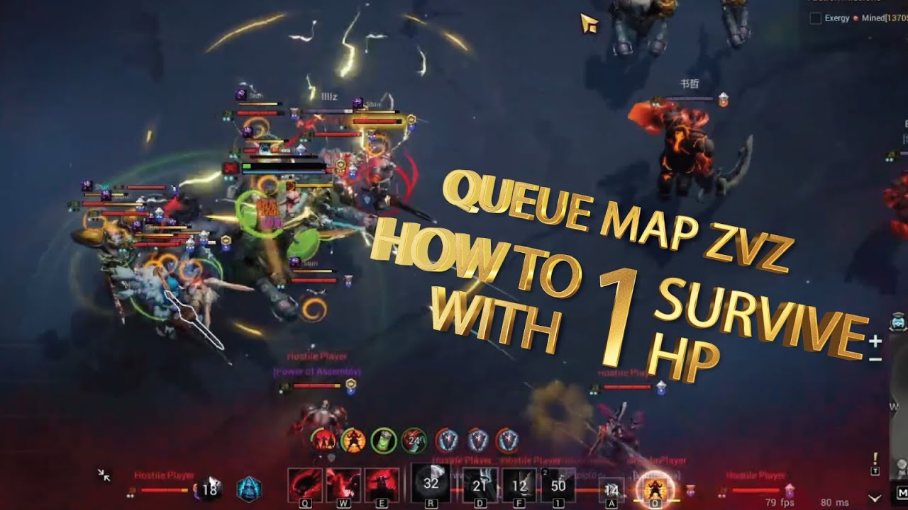 WARBORNE ABOVE ASHES - HOW TO SURVIVE WITH 1HP ZVZ - FORGE CURSE PVP BUILD
