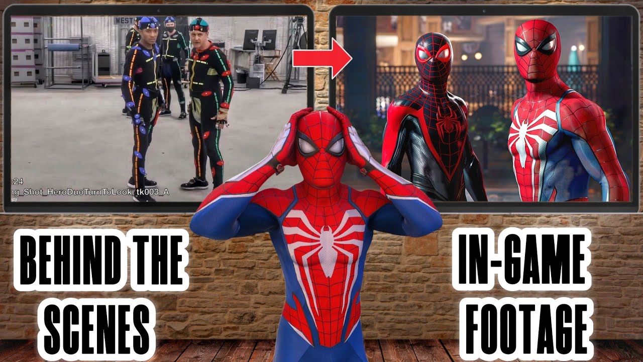 Закулисные кадры из игры Marvel's Spider-Man 2. Как они вообще это сделали?