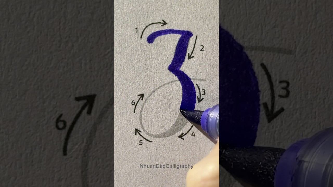 Easy Lettering Tutorial &ldquo;Z&rdquo; ❤️ #shorts #nhuandaocalligraphy #calligraphyforbeginner