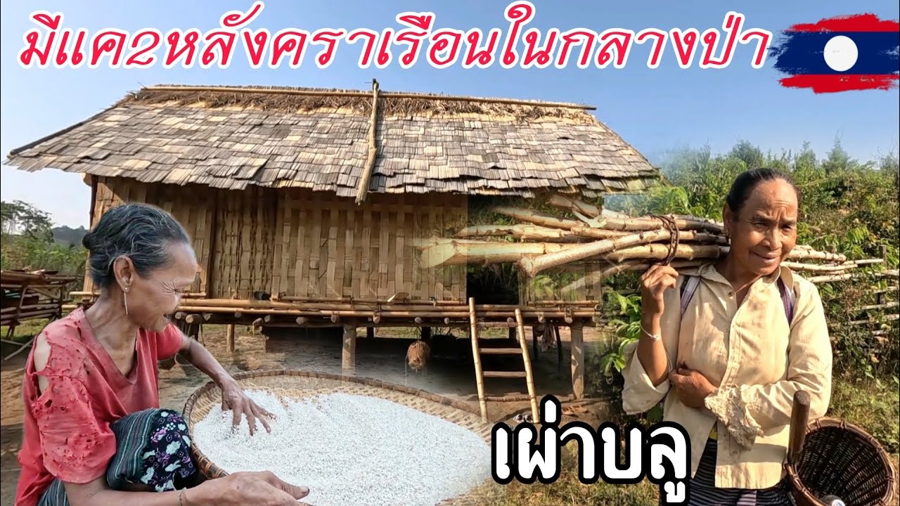 Ep7.มีแค2หลังคราเรือนตั้งอยู่ในกลางป่า ใช้ชีวิตอยู่เรียบง่ายไม่วุ้นวาย