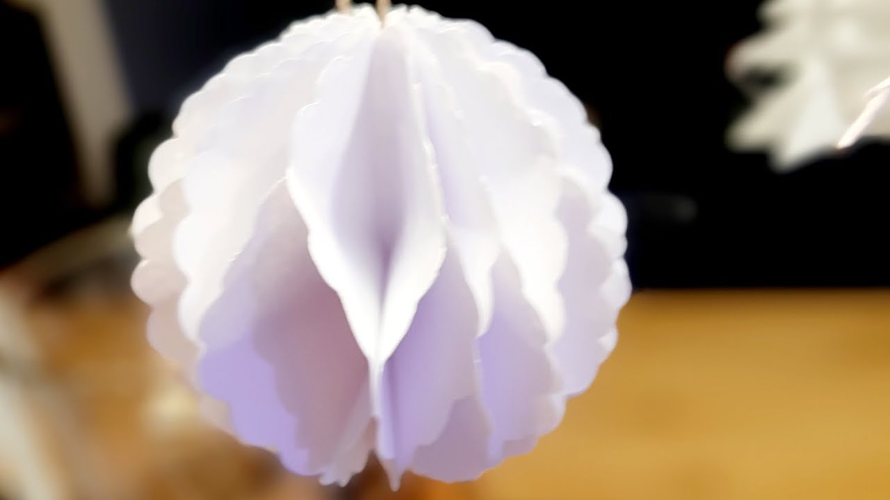 3 D Wabenball ruckzuck in 5 Min #diy #tutorial #anleitung #hack #origami #hack #basteln #diycrafts