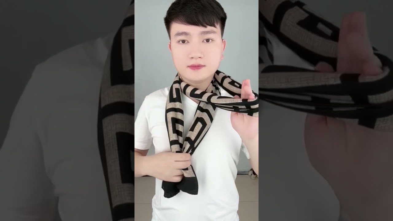 Easy Stylish Scarf Tie Methods for Men #shorts #scarf #scarfwearing