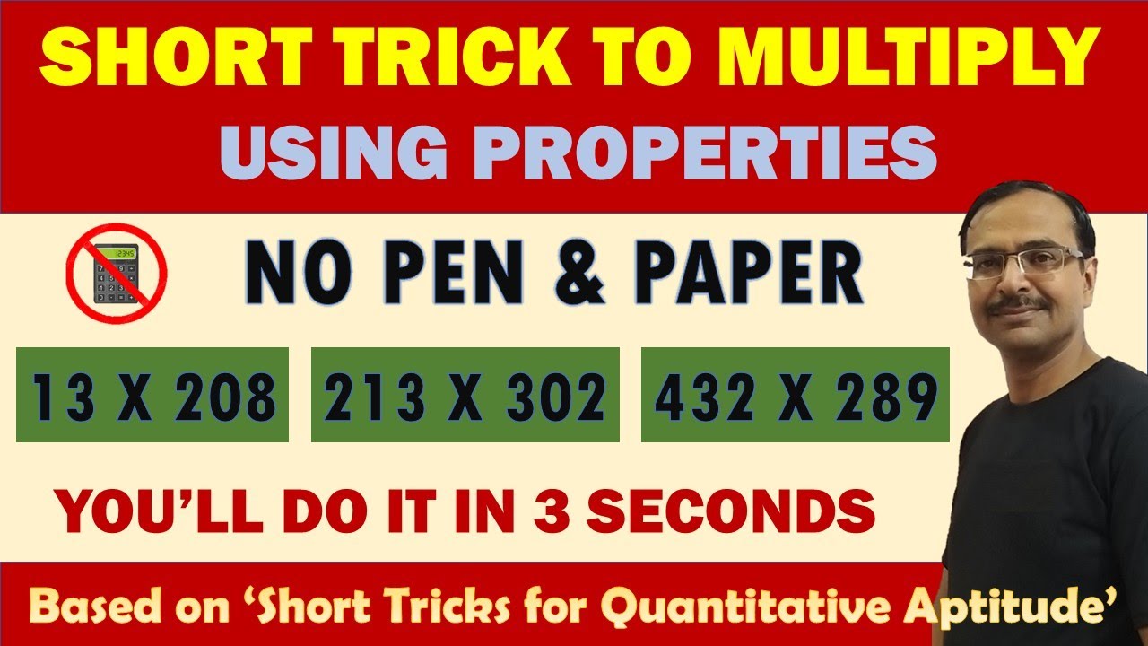 Video 32 - Multiply Numbers Using Properties II Fast Calculation Trick for Students #trick #tricks