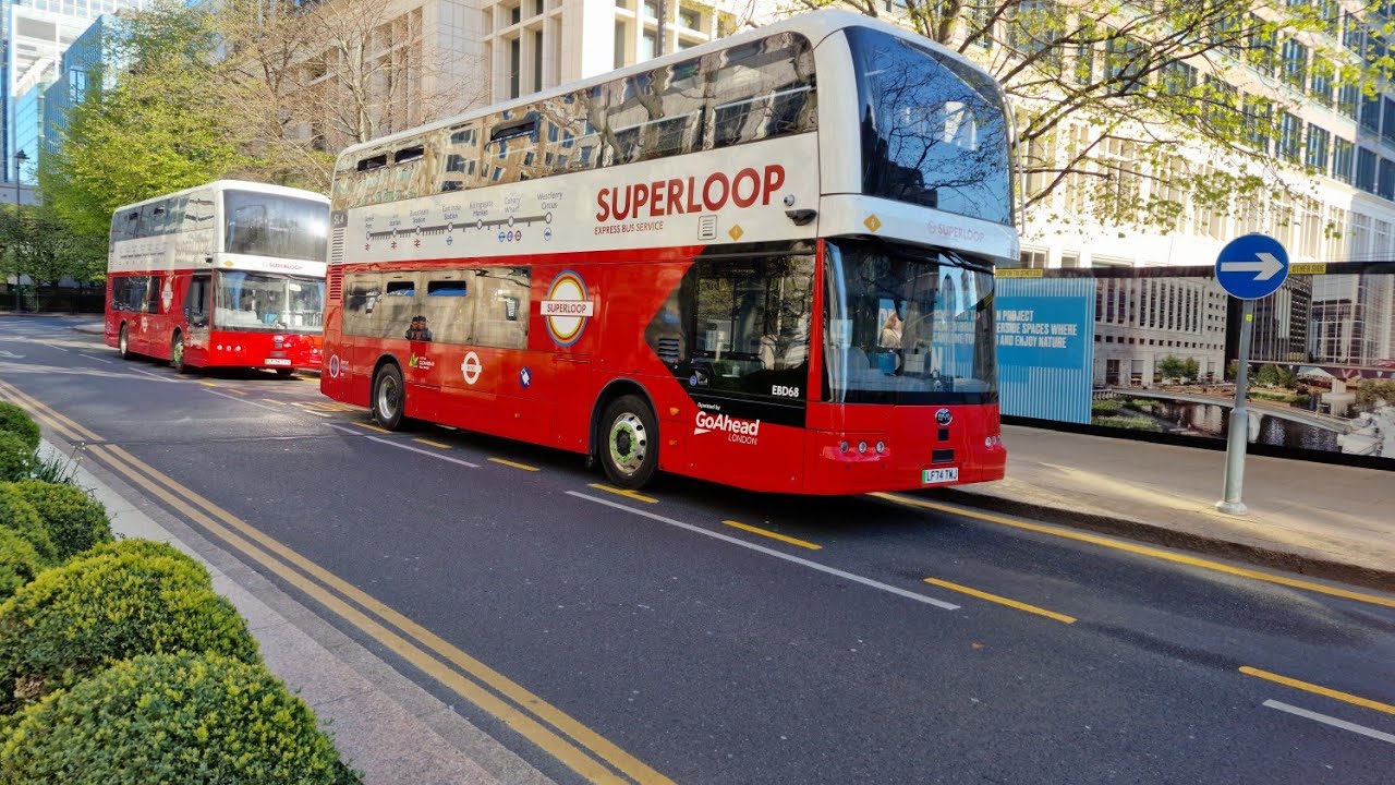 Top deck Superloop SL4  Grove park  to Canary Wharf