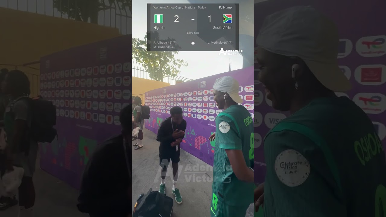 Asisat Oshoala - Agba Baller after the match - Nigeria 2 vs 1 South Africa #TotalEnergiesWAFCON2024