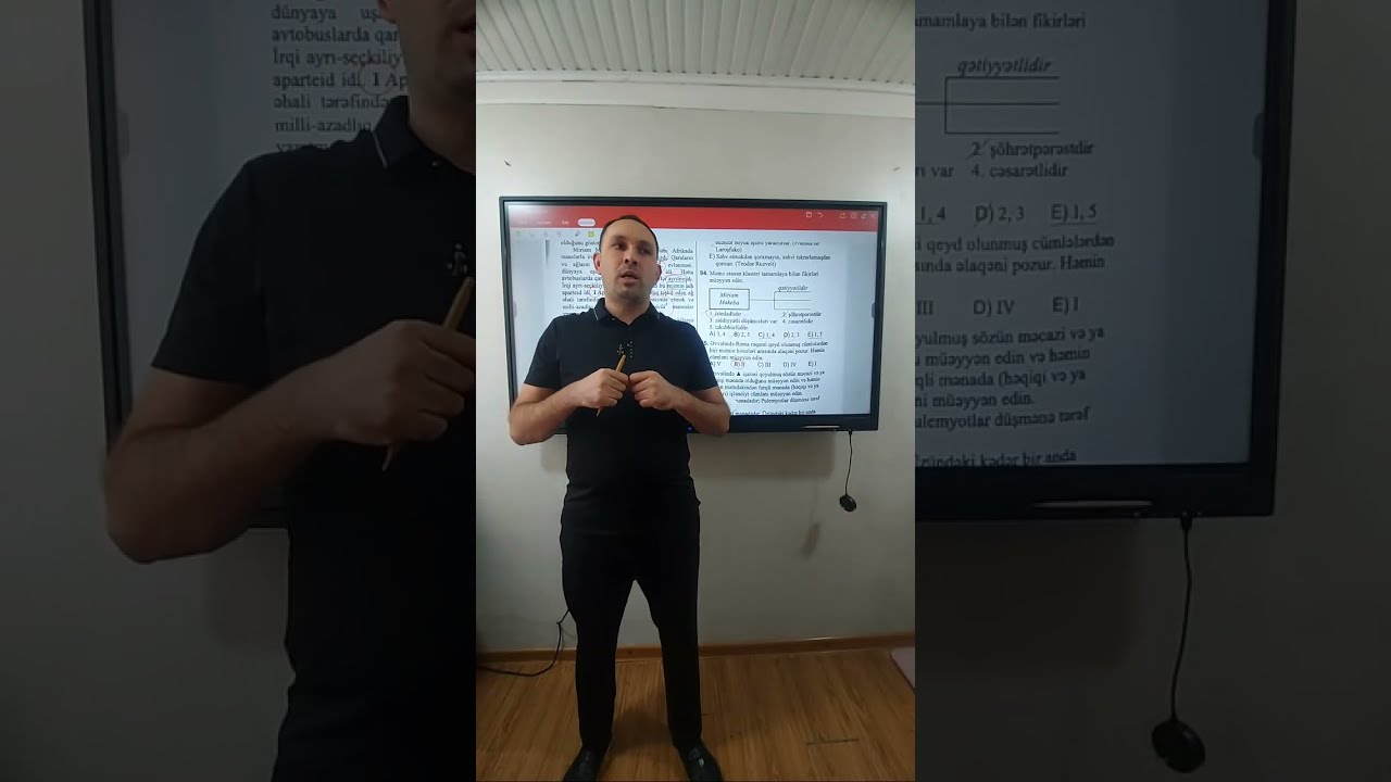 IX sinif mətn tapşırıqları üzərində iş.