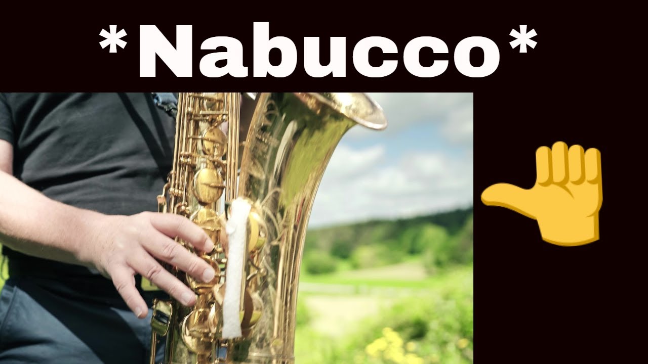 *Nabucco Gefangenenchor* Tenor Saxophon Alto Sax -Solo Backingtrack/Play along Noten sheet music